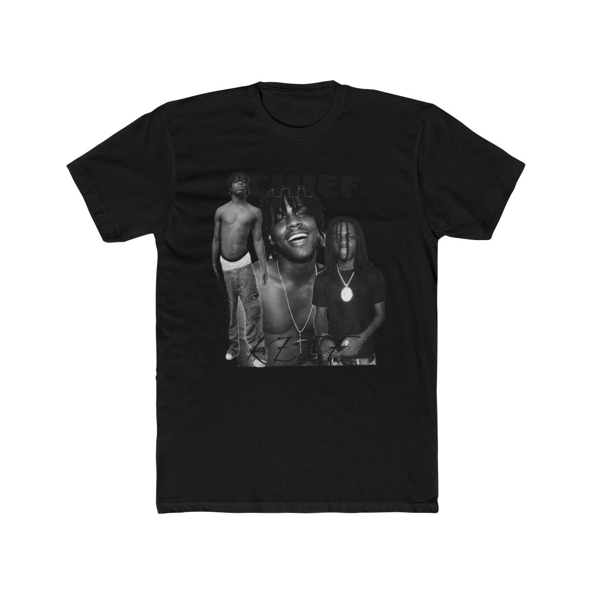 Chief Keef Singer Music T Shirt,, Size: Small, White - alternate angle 4, merchandise