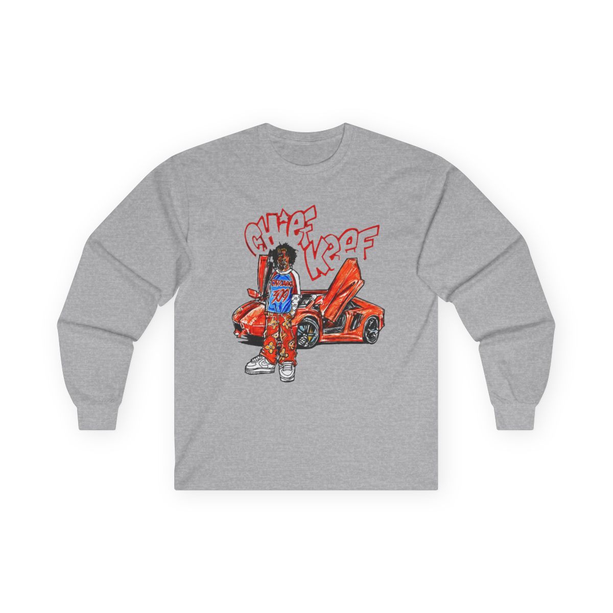 Chief Keef T Shirt Rapper Music, Long Sleeve, long sleeve, and - alternate angle 2, merchandise