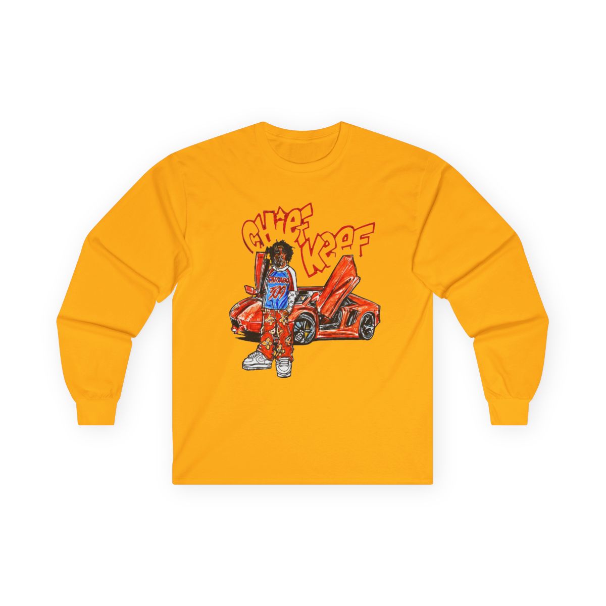 Chief Keef T Shirt Rapper Music, Long Sleeve, long sleeve, and - alternate angle 3, merchandise