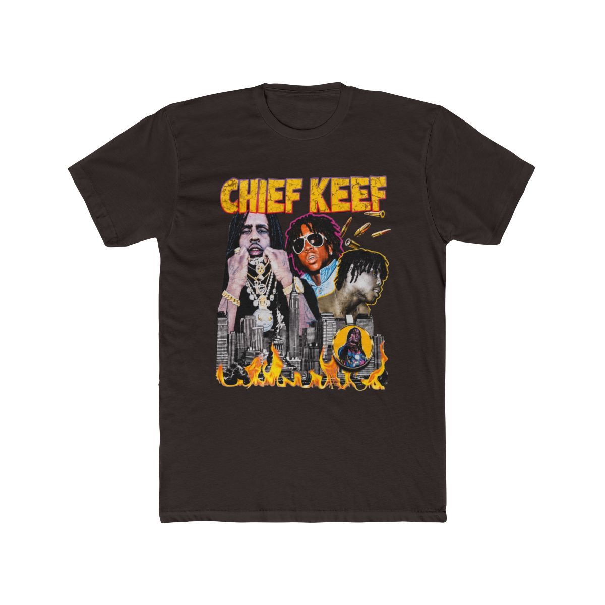 Chief Keef Retro Rap Vintage 90s Graphic T Shirt Chicago Rap Hip Hop O Block, R - alternate angle 2, merchandise
