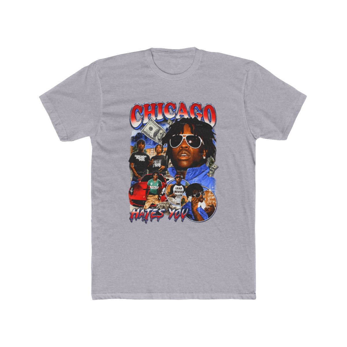 Chief Keef Chicago Hates You Graphic T Shirt Hip Hop Rap Streetwear Tee