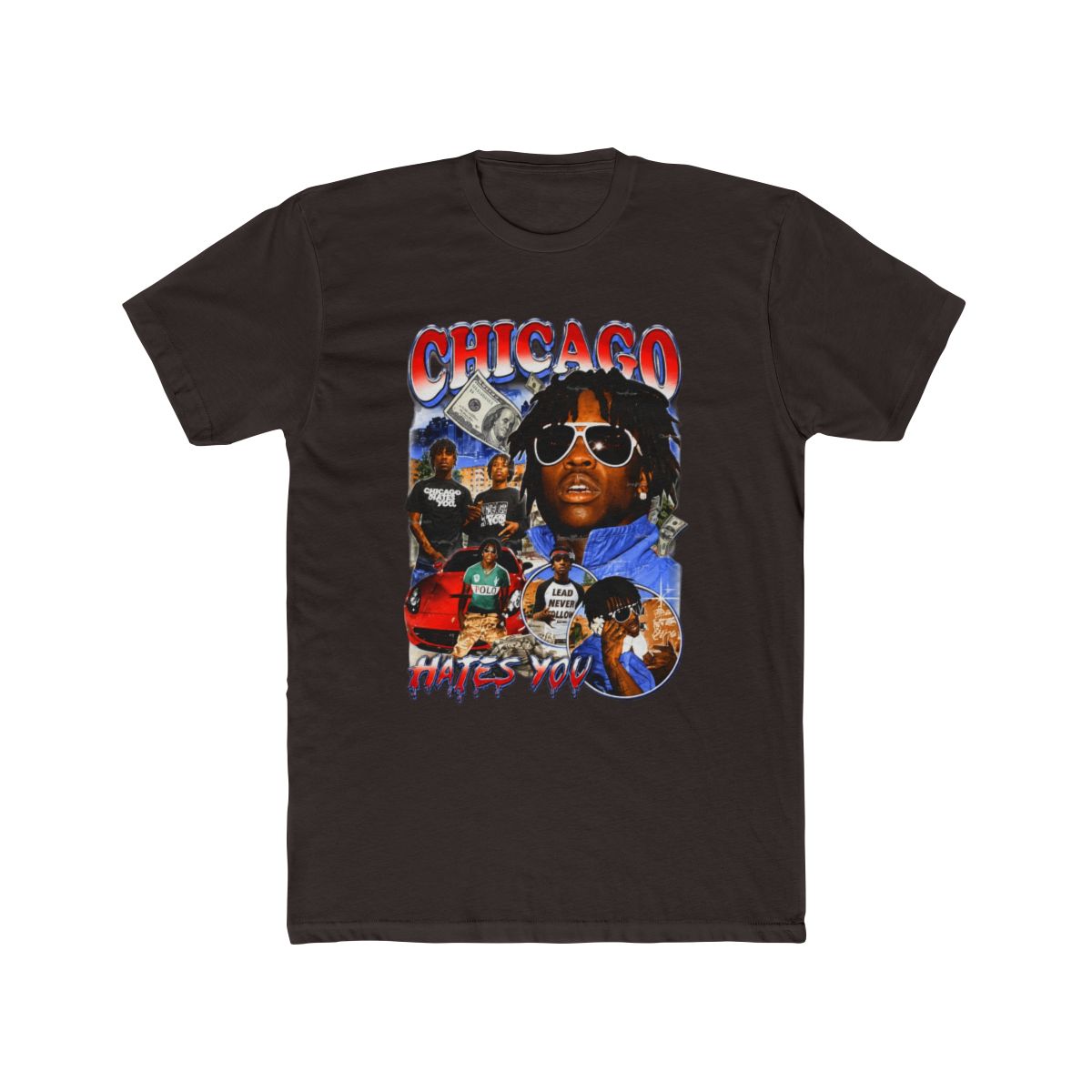 Chief Keef Chicago Hates You Graphic T Shirt Hip Hop Rap Streetwear Tee - alternate angle 2, merchandise