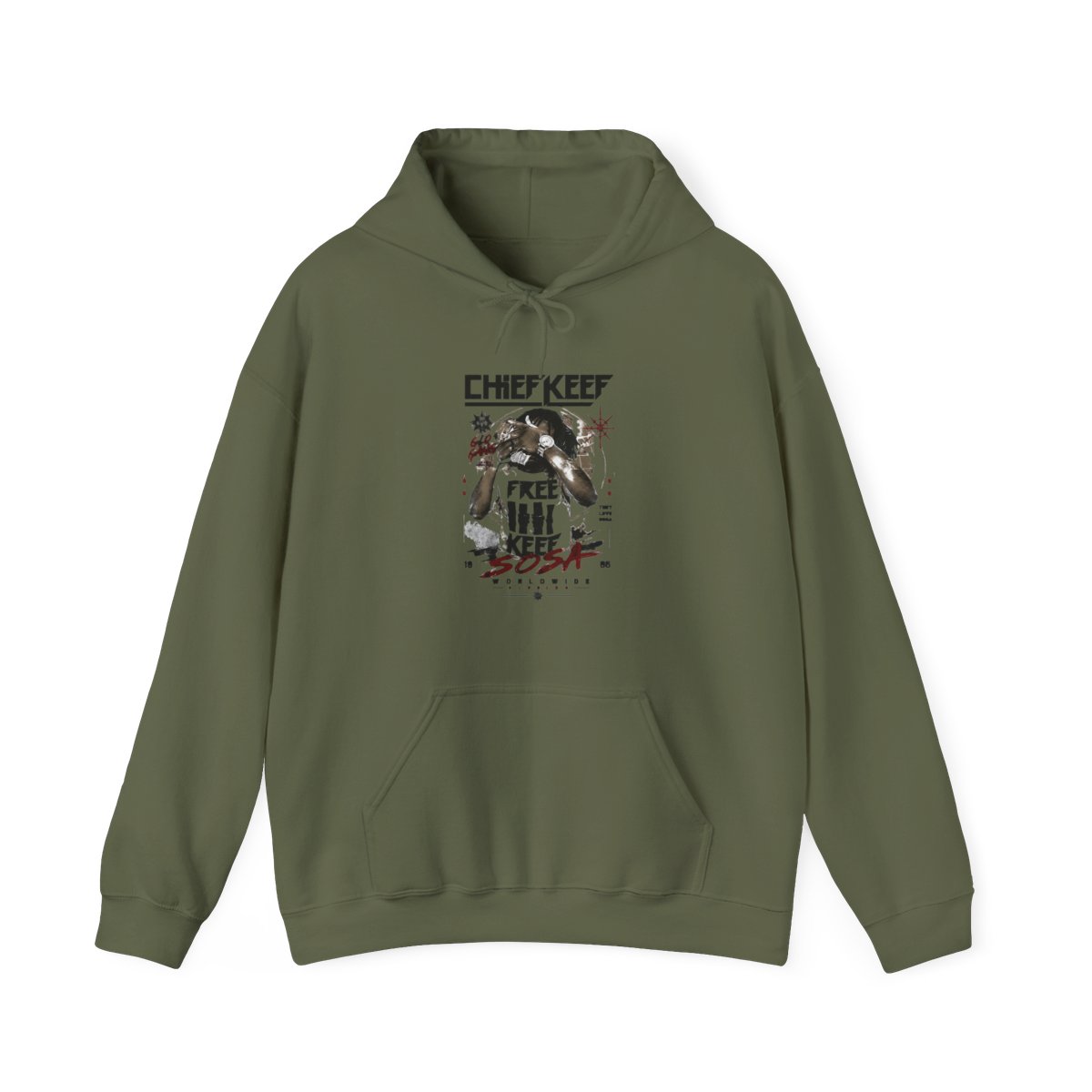 Chief Keef Free Keef Sosa Worldwide Glo Gang shirt, hoodie, sweater, long sleeve and Hoodie - alternate angle 4, merchandise